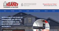 Desktop Screenshot of heaneyplumbing.com